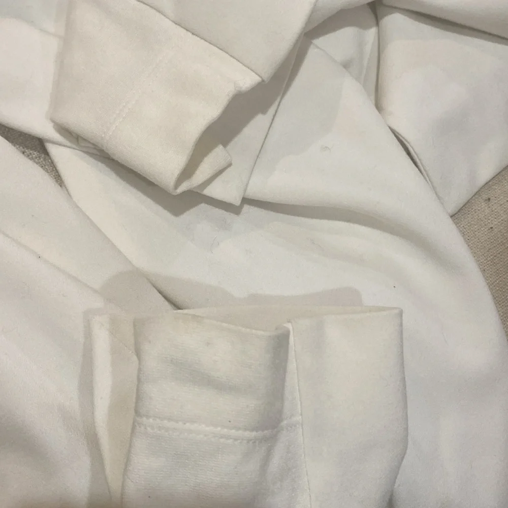 BCBG Maxazria White Aubree White Draped Blazer - Picture 8 of 10